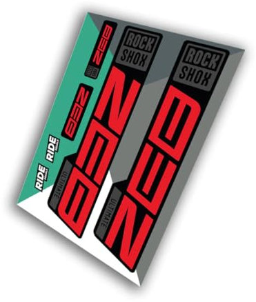 RockShox Zeb Ultimate Decal Kit | Rosso | 2021 Gloss