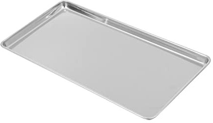 LABRIMP Stainless Steel Rectangular Kitchen Storage Tray Versatile Serving Plate for Cold Noodles Sandwiches and Catering Tray for Home Restaurant and Parties