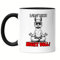 Hey!Print Lama mich nicht voll Meditierendes Lama Tasse Schwarz Worklife Balance Nerv nicht