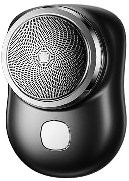 Mr. Gadget's Solutions Mini-Shave Portable Electric Shaver, New Upgrade Mini Electric Shavers for Men, Rechargeable Shaver Easy One-Button Use Suitable for Home,Car Travel,Father's Day Gift