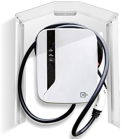 Izrielar Wallbox Wetterschutz | Schutzdach für e-Auto Ladestation | Regenschutz, UV-Schutz,Regenschutz,Sonnenschutz | Überdachung für Ladesäule | Edelstahl Abdeckung wetterfest|Einfache Montage