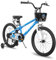JOYSTAR Pluto Kids Bike 18 Zoll Kinderfahrrad für Jungen Mädchen im Alter von 5-8 Jahren, Kinderfahrräder mit Stützrädern, blau