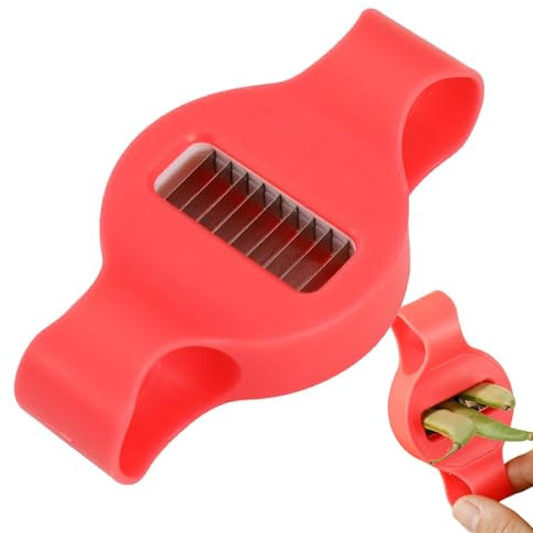 Cortador de frijoles de acero inoxidable – Cortador de verduras, cortador de frijoles multifunción, herramienta para frijoles verdes, herramienta de cocina, cortador de frijoles, cortador de hilo