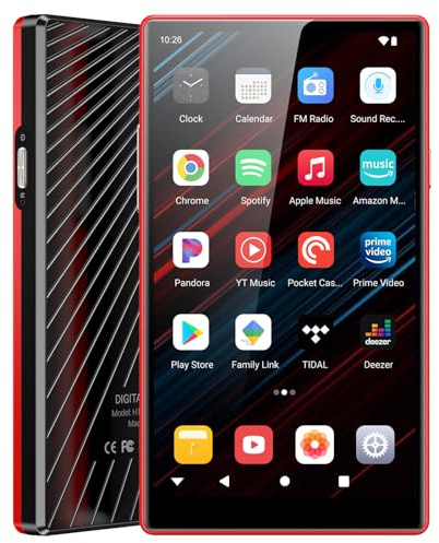 MP3 Player with Bluetooth and WiFi, Oilsky 160GB 5.0 Music Player with Spotify, Amazon Music, 1080P Android 13 MP4 Player with Pandora, YT Music, Deezer, Family Link, FM Radio, up to 1TB
