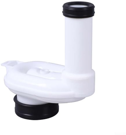 Besttoolifes PP Siphon Horizontal U-Bend Waste Connector for DN50 Inlet and DN40/DN50 Outlet Drain Fitting Wall Mounted Trap