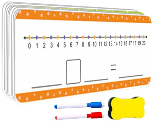 Dry Erase Number Cards - 0-20 Double-Sided Writing & Writing Set | Math Toys, Classroom & Home Supplies, Math Whiteboard, 8 Pieces P