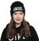 DonDon Mütze Damen Beanie Statement Wintermütze Angel