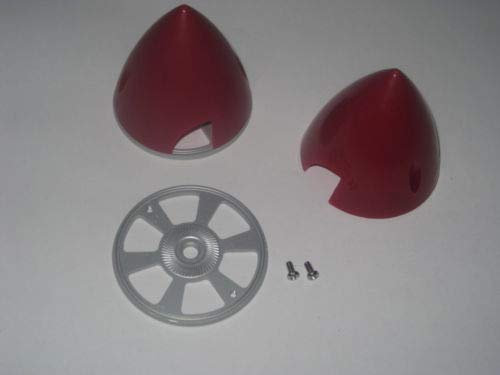 Spinner 38-76 mm 2 Blatt Rot in 1a Qualität Größe Wählbar (45 mm Rot)