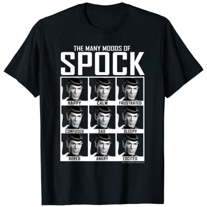 Star Trek Original Series Moods of Spock Graphic T-Shirt T-Shirt