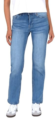 ESRA Straight Jeans Damen Stretch Hose Damen Jeans High Waist - Premium Damen Jeans Gerades Bein bis Übergröße Große Größe G6