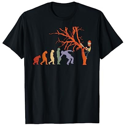 Holzfäller EVOLUTION Kettensäge Landschaftsgärtner Motorsäge T-Shirt
