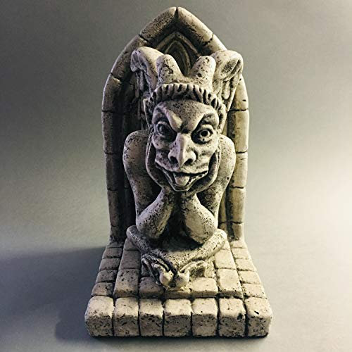 Gargouille de Paris Notre Dame - Modèle Penseur sur Large Support - Grande Taille 18 * 12 * 10 CM - Matière platre - Qualité Made in France