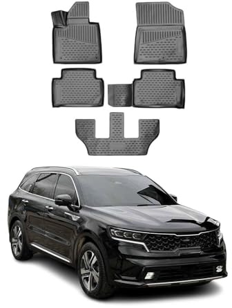 OMAC Gummimatten Fußmatten für Kia Sorento 2020-2025 TPE Automatten Schwarz 5X