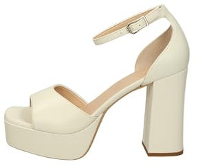 UNISA Damen Usual_NS Sandale mit Absatz, Ivory, 39 EU
