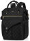Rucksack Damen, 15,6 Zoll Rucksack Schulrucksack Mädchen Teenager mit USB Ladeanschluss, Schultasche für Universität, Reisen, Schule, Arbeit Frauen, Schwarz