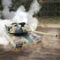 efaso Ferngesteuerter Panzer - Panzer ferngesteuert mit Schussfunktion / 360 Grad drehbarer Turm mit Sound und Licht 1:18 - Panzer Modell/RC Panzer Camouflage