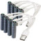 tka Köbele Akkutechnik Accu AAA: 8er-Set wiederaufladbare Batterien Typ AAA,600mWh,schnellladen per USB (Akku mit USB Anschluss, Akkus wiederaufladbar, Taschenlampe)