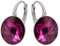 Rivoli Ohrringe Österreichische Zirkonia 925 Silber - Schmuck für Frauen und Mädchen - Hängeohrringe Ideal für Geschenke für Frauen (Fuchsia)