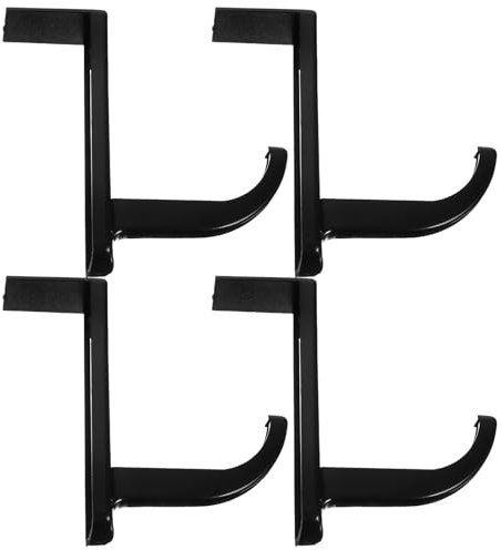 Mikikit 4pcs Headset Holder Hook Strong Adhesive Headphone Rack for Easy Access for Home Office Prevents Damage to Headphones Compatible with Monitors and Smooth Surfaces