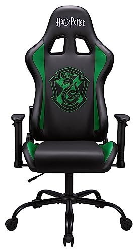 SUBSONIC Harry Potter - Ergonomischer Gaming-Stuhl Verstellbare Rückenlehne und Armlehnen - Adult Gaming Chair Slytherinhaus offizielle Lizenz