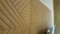 Rombis Panneaux muraux en bois 3D 50 x 50 cm – Décoration murale en bois losange, revêtement mural, panneaux de décoration murale – Losange vintage en bois véritable, épaisseur 6 mm (Laque, droite)