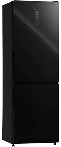 Infiniton Frigorifico Combi FGC-869GB, Altura 185 cm, 317 Litros, No Frost, Motor Inverter, Cristal Negro, D