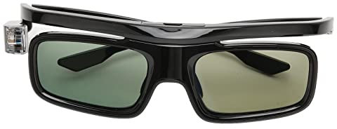 144 Hz DLP LINK 3D Brille, 1080P 3D Active Shutter Brille für DLP LINK 3D Projektor, Wiederaufladbare 3D Projektorbrille Active Shutter Brille für Filme, Spiele, TV Projektor