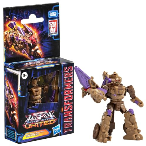 Transformers Legacy United Core Class Infernac Universe Geocron, 3.5-inch Converting Action Figure, 8+