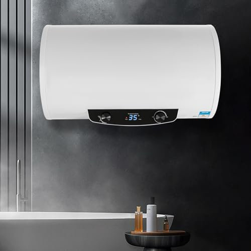 70L Warmwasserspeicher, Smart Control Elektrospeicher Warmwasserspeicher mit Handbrause, Temperature 25-75°C, Kleinspeicher für Küche, 2000W