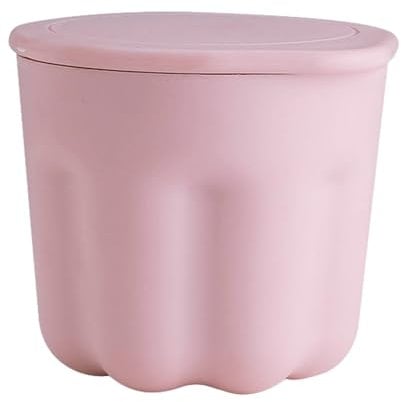 Porceosy Brush Cleaning Tool Makeup Brush Cleaner Bowl with Drying Rack Lid Multifunctional Cosmetic Brush Cleaning Washing Tool Container Pink