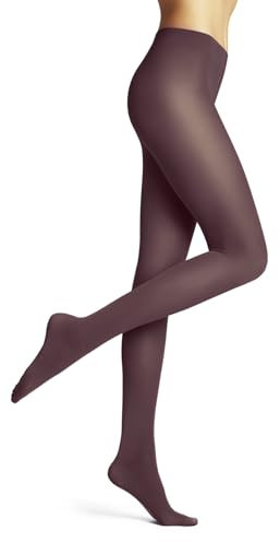 FALKE Pure Matt 50 DEN W Ti semiopaco lisas 1 pieza, Pantimedias Mujer, Rosa Roan Rouge 8936, S-M
