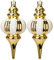 2PCS Große Weihnachtsschmuck Set, 26.5cm Tropfenform Weihnachtskugeln, Bruchsichere Weihnachtsbaumdekorationen Hängende Ornamente, Gold und Weiße Christbaumkugeln für Innen Ferien Party