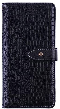 BMPNLSZ Handyhülle für AGM H3 Hülle Leder, Premium Leder Flip Case Schutzhülle Tasche Handytasche für AGM H3 Handy Hüllen Cover (5,7) - Schwarz-HZEY