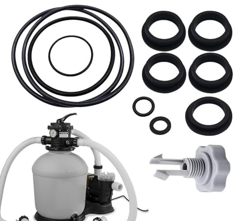 Generico Parti di Ricambio per Filtro Sabbia,Parti per Filtro Sabbia, per Pompa Filtro Sabbia da 12 Pezzi, Parti Guarnizione del Filtro Sabbia, Riparazione Pompa del Filtro Piscina, valvol