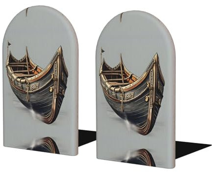 Old Viking Boats Zeitschriftensammler aus Buchenholz, stilvoller Schreibtisch-Organizer für Bücher, Dokumente und mehr, perfekte Bürodekoration