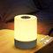 VMUTGA Lampada da Comodino LED, Mini Lampada da Tavolo a LED Senza Fili, Lampada da Comodino Touch Dimmerabile, Ricaricabile USB, per Cameretta, Camera da Letto, Soggiorno, Campeggio