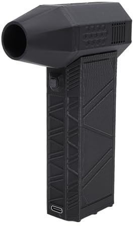 Mini Ventilador Secador de Coche, 150000RPM Tipo C QC20W Secador de Aire Eléctrico de Carga Rápida Soplador de Chorro Seco Inalámbrico para Coches, Ordenadores, Teclados, Sofás