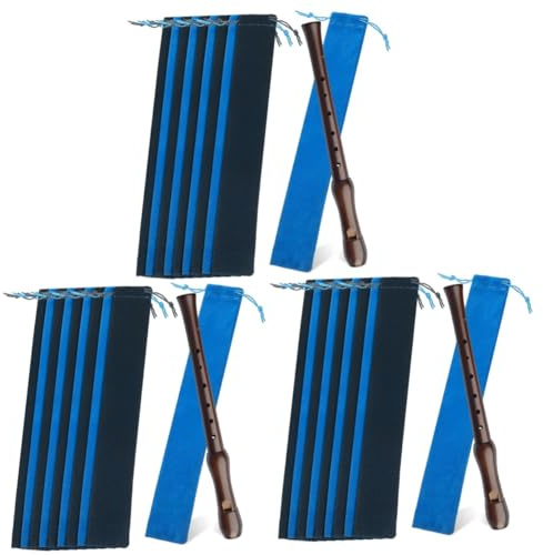 Mikinona 3sets Tenor Flöte Lagerung Fall Weichen Samt Beutel Für Instrument 10 Stücke * 3