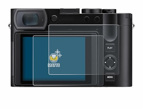 BROTECT Entspiegelungs-Schutzfolie für Leica Q3 43 (2 Stück) Matte Displayschutz-Folie, Anti-Reflex, Anti-Fingerprint