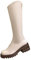 Generico Stivali Alti Donna con Tacco Texani Invernali Stivaletto Tacco Medio Stivali Texani Camperos Scarponcino a Metà Polpaccio Stivali Lunghi da Donna Piatti Boots a Punta Cerniera Scarponcini