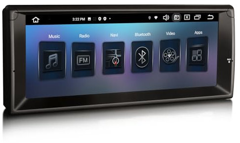 Erisin 10,25 Pulgadas 8-núcleo 4GB+64GB Android 14 Radio Coche Bluetooth GPS Navegador para BMW Serie 5 E39 M5 Soporte CarPlay inalámbrico Android Auto DSP WiFi Dab+ RDS OBD2 Canbus Pantalla Táctil