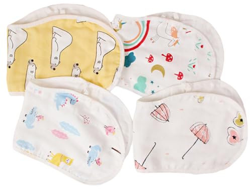 TOYANDONA 4 Stück -Lätzchen Lätzchen zum Zahnen für Kleinkinder -Sabber-Lätzchen Lätzchen für Kleinkinder dreieckstücher babylätzen handtücher Speichel Handtuch Babyspeicheltuch