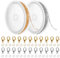6m Halsketten ketten Schmuckkette 1,8 mm Gliederkette Meterware Schmuckherstellung Zubehör mit 30 Karabinerverschlüssen und 60 Biegeringen Gold Silber Schmuck Machen Kette für DIY Halsketten Armbänder