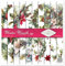 ITD Collection - Scrapbook Papier - Scrapbooking Set - Motivpapier zum Basteln - Dekorpapier 12x12 inches - 310 x 310 mm - 10 Blatt + 1 – Winter Wreath - SLS-078