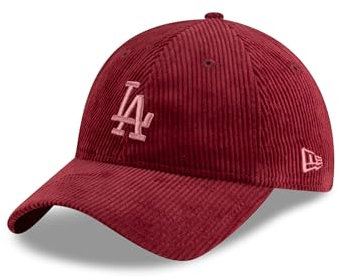 New Era Los Angeles Dodgers 920 Damencap Cord MLB Fanprodukt verstellbar Kappe Frau Mädchen rot - One-Size