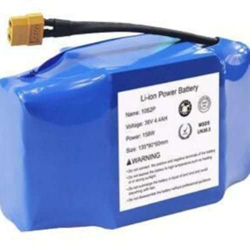 Elektroroller-Batterie 36V 4400 Mah Lithium-Hoverboard-Ersatzakku 36 V 4.4AH 10S2P Elektrofahrrad Ausdauerakku Mit Hoher Kapazität Für Elektrofahrrad-Hoverboard 36V4.4AH,XT30