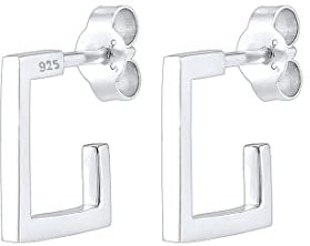 Elli Ohrringe Damen Creole Geo Viereck in 925 Sterling Silber