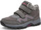 visionreast Winterschuhe Warm Gefütterte Winter Schneestiefel Trekkingschuhe Wanderhalbschuhe Winterboots rutschfest Outdoor mit Klettverschluss für Herren Damen, Grau, 42 EU