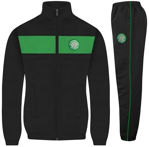 Celtic FC Boys Tracksuit Jacket & Pants Set Kids OFFICIAL Football Gift