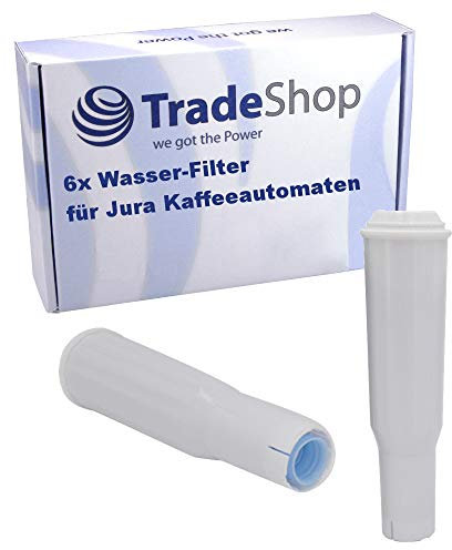 Trade-Shop 6X Wasser-Filter für Jura Impressa Z5, Z5 2@1, Z9, J5, C5, C9 One Touch, C90 One Touch/Hochwertige Filterpatrone